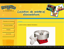 Tablet Screenshot of locations-materiels-animation.francefetes.com